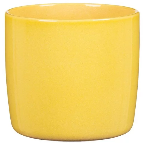 Maison et extérieur:Cache-pot en céramique jaune Scheurich 900 Solare - Ø 21 cm