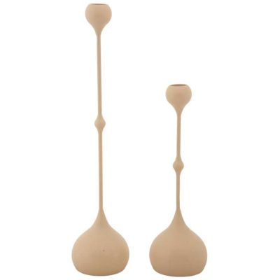 Bougeoir en métal Slimmy (Lot de 2) (Rose et doré)