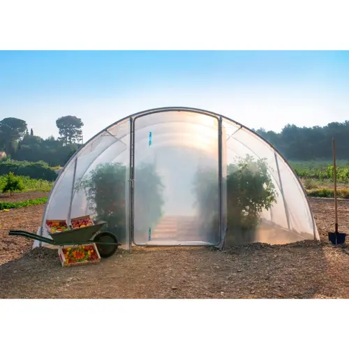 Jardin & loisirs:Serre de jardin en plastique transparente 18m² - 3 x 6 m