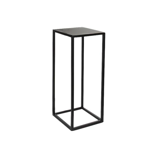Extérieur confort:Sellette Goa coloris noir en métal - 60 x 25 x 25 cm