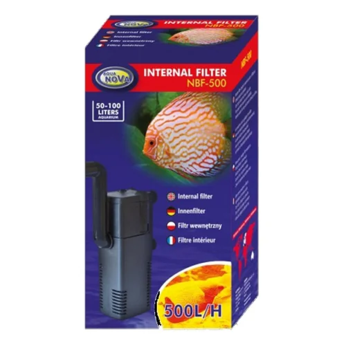 Déco pour le jardin：Filtre interne aquarium, capacité jusqu'à 100L - AQUA NOVA NBF-500