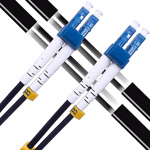 Elfcam | Fibre Optique LC/UPC – LC/UPC 20m – 9/125um Monomode G657A2 – Int./Ext. – Jarretière Haute Performance