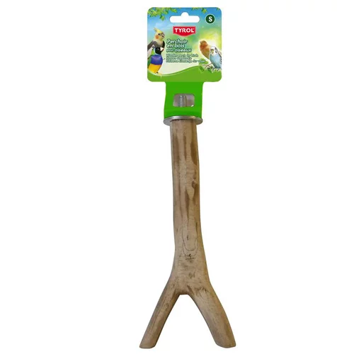 À adopter au jardin：Perchoir branche en bois taille S 20 cm