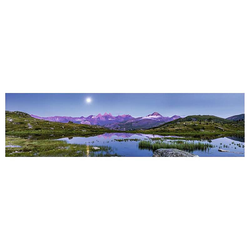 Brise vue imprimé LAC GUICHARD – H.0.8 x L.3 m, 100% occultant, Made in France par Scenolia + kit de fixation offert