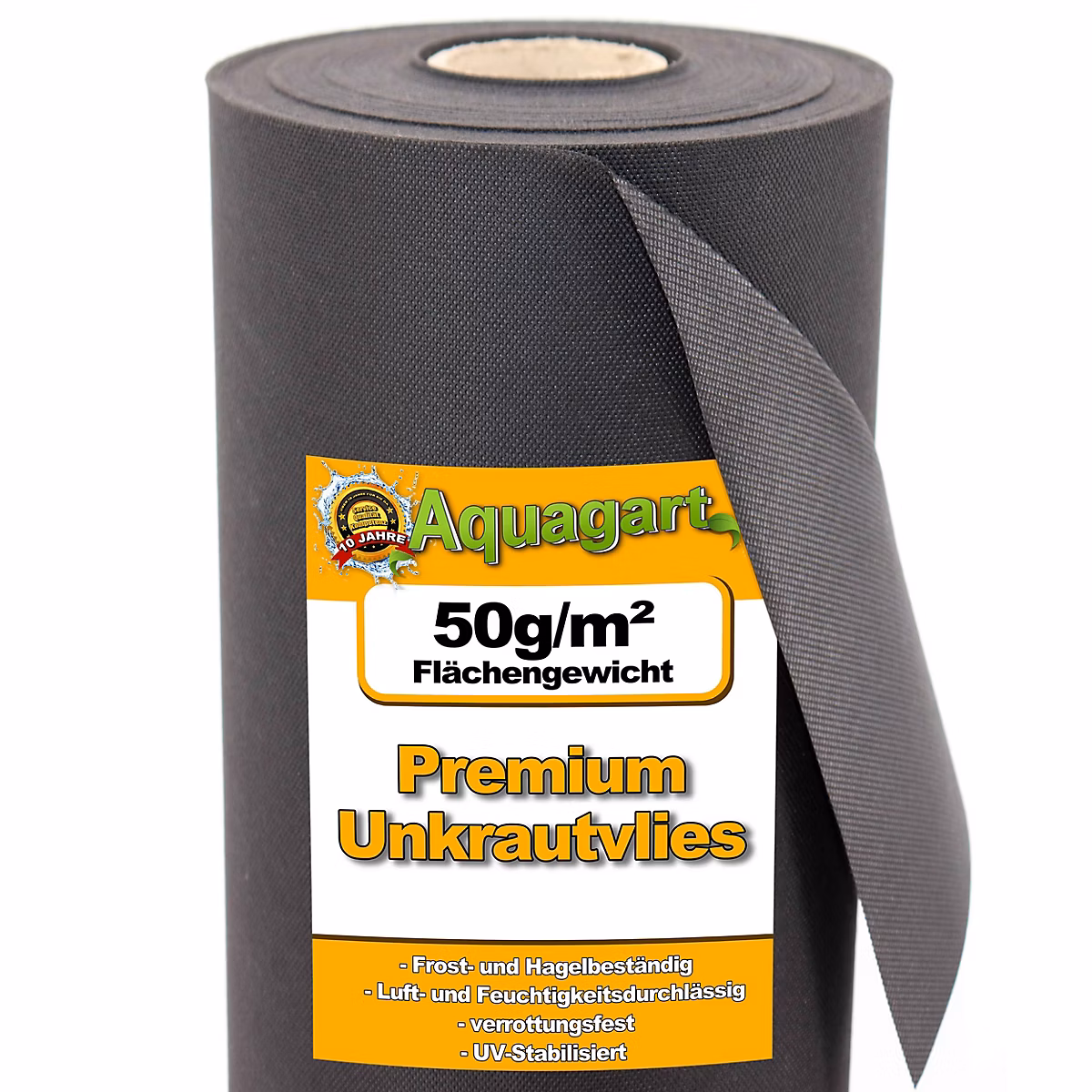 112 m² film de paillage – feutre de paillage anti-mauvaises herbes,50 g 1,6 m Aquagart