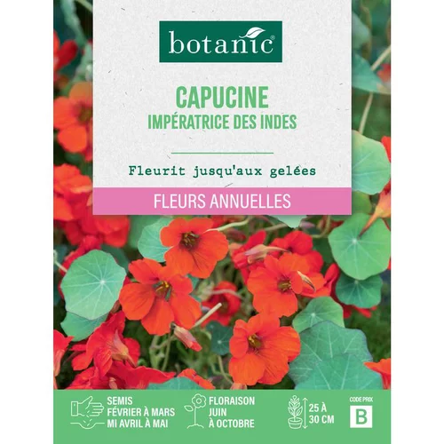 Jardin facile：Graines de fleurs de Capucine impératrice des Indes botanic®