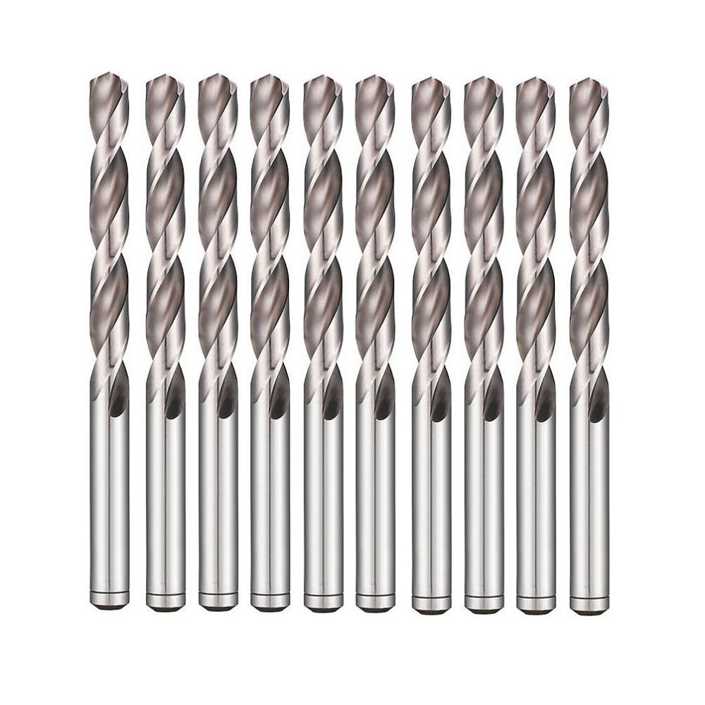 10 Forets Hélicoïdaux HSS DIN 338 RN – Pointe Fendue, Aciers 135 D. 2.4 x Lt. 57 x Lu. 30 x Q. 2.4 mm x Z2, Diamwood
