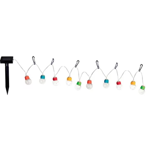 Pour vivre le jardin autrement：Guirlande solaire Escape de 10 ampoules multicolores à mini LED 180 cm