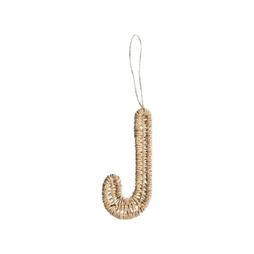 Pour mieux aménager vos extérieurs：Décoration à suspendre sucre d’orge en jute naturel - 10 cm