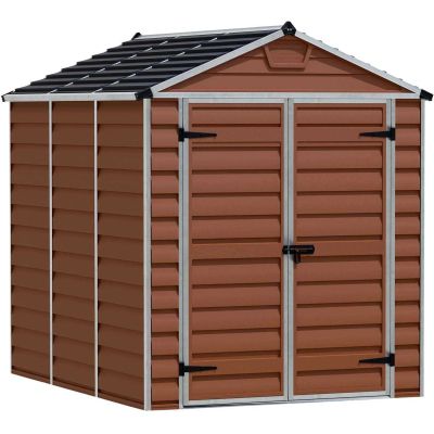 Abri de jardin en aluminium et polycarbonate ambre Skylight (4.2m²)