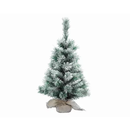 Extérieur malin：Sapin de Noël artificiel enneigé avec toile de jute Vancouver - 60 cm