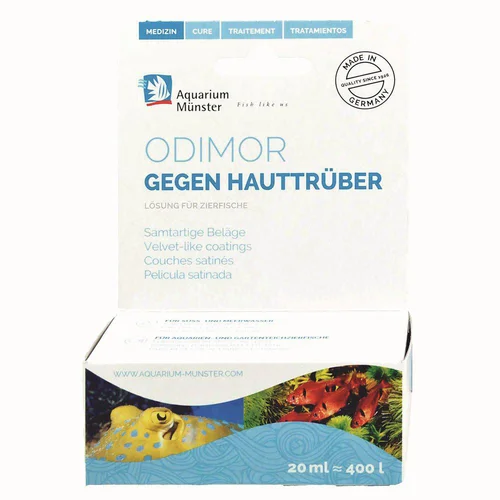 Essentiel jardin：Médicament contre les protozoaires pour aquarium Dewerse Odimor Velours - 20 ml