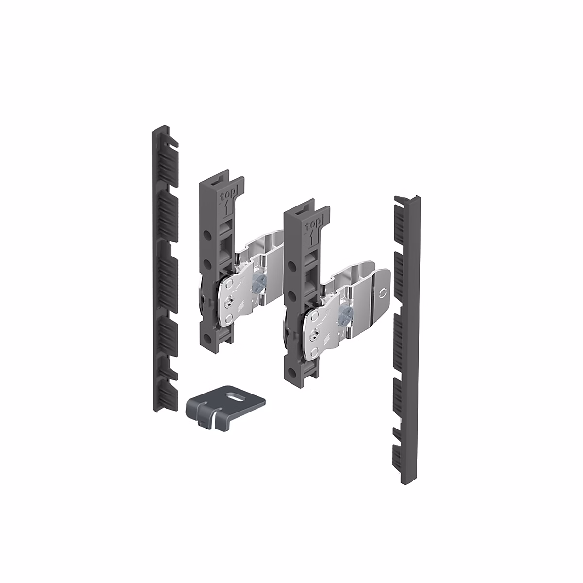 AvanTech YOU Kit de raccords pour façade intérieure à recouper – Hauteur 139 mm, Anthracite, Hettich 9257620