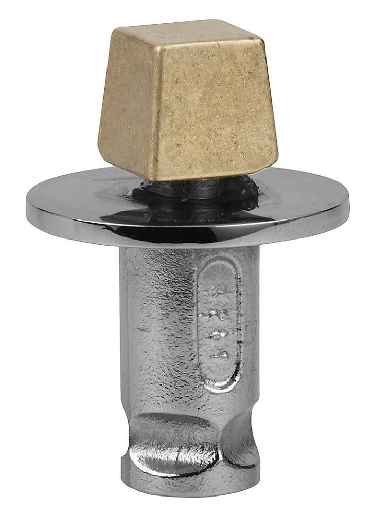 Crapaudine axe carré chromé mat – STREMLER, 3281.31.0