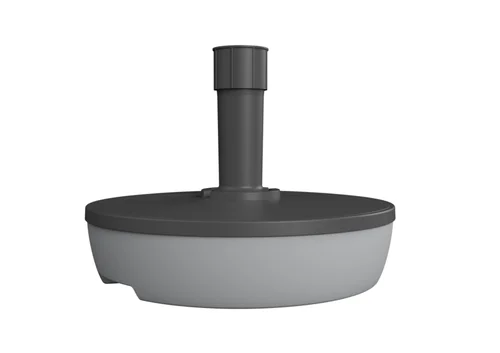 Idée jardin:Pied de parasol rond vide à remplir coloris gris en plastique Ø 49,5 cm - 2 kg
