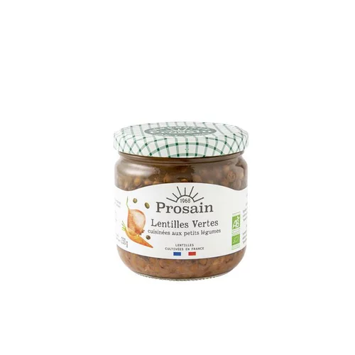 Qualité pour le jardin:Lentilles vertes bio en bocal de 345 g