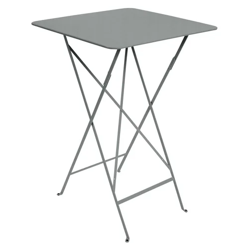 Espace vert pratique:Mange debout Bistro coloris gris en acier Fermob - 71 x 71 x 105 cm