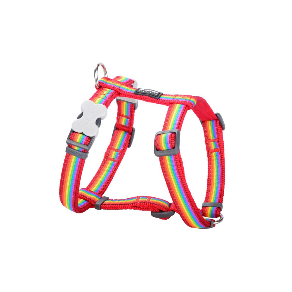 Harnais pour Chien Red Dingo Rainbow 25-39 cm Multicouleur – Aménagement du jardin