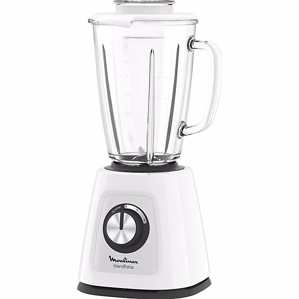 Mixeur – Blender 1.75l 800w blanc Moulinex LM430110 blendforce glass