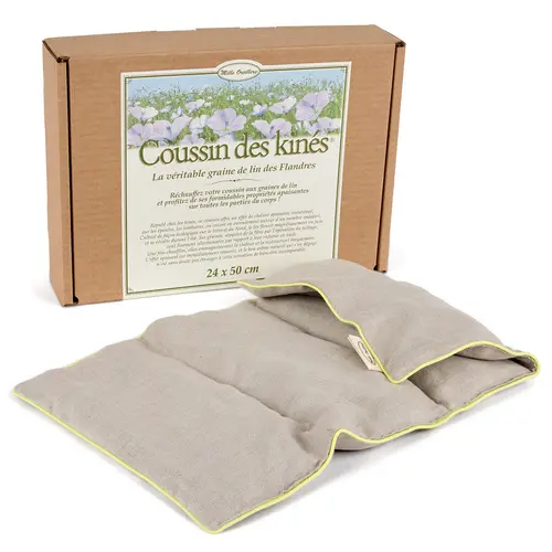 Côté extérieur：Coussin des kinés 24x50 cm