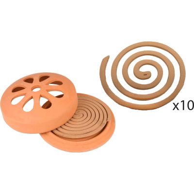 Spirales citronnelle en terre cuite (Unitaire)