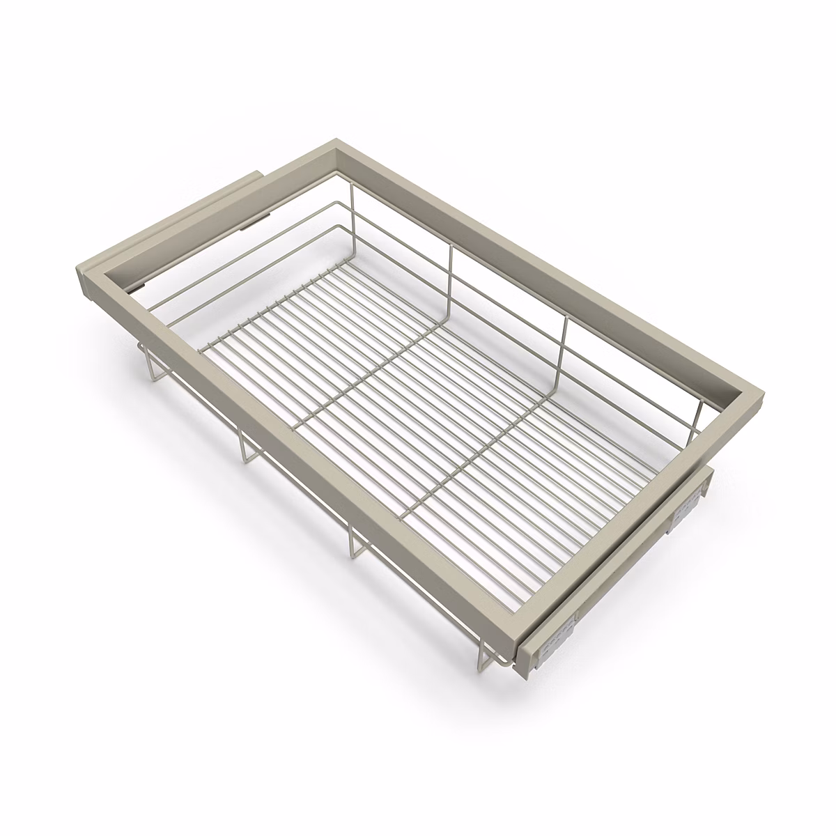 Emuca Kit de panier et cadre coulissant avec fermeture souple pour armoire – réglable, module 800mm, Gris pierre