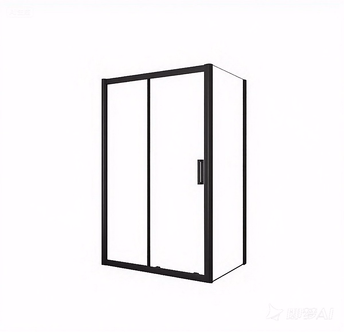 Cabine De Douche 140 × 80 × 195cm Profilé Noir Mat En Verre Anticalcaire Porte De Douche Coulissante 140cm Avec Le Système Soft – close