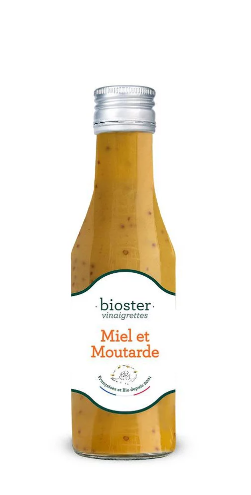 Une idée pratique pour le jardin：Vinaigrette miel et moutarde bio Bioster - 25 cl