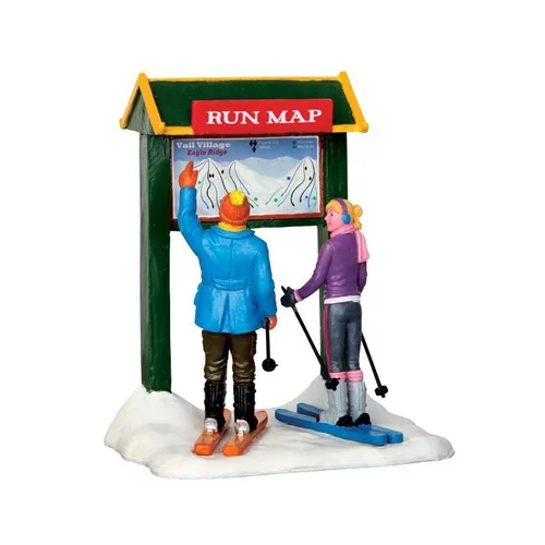 Pour vos besoins extérieurs：Plan Pistes Montagne 9,8x7,7x11 cm Multicolore