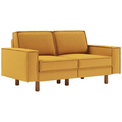 Canapé 2 places en tissu Sparrow (Jaune moutarde)