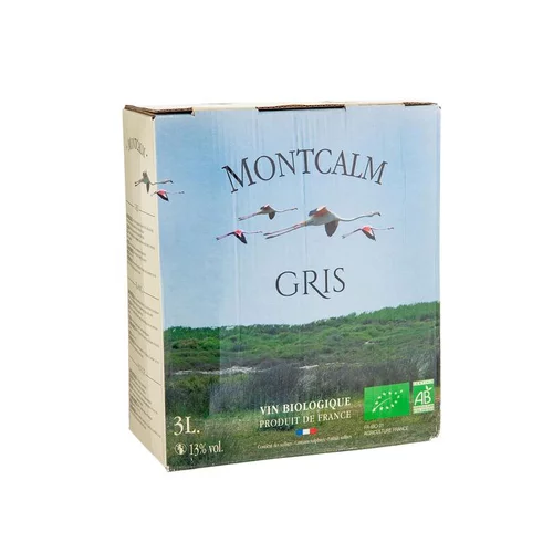 Extérieur déco：Vin rosé bio Gris de Camargue IGP Golf du Lion - Cubi 3 L