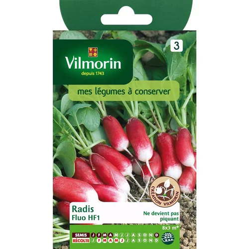 Choix malin：Graines de radis fluo HF1 Vilmorin - graines à semer