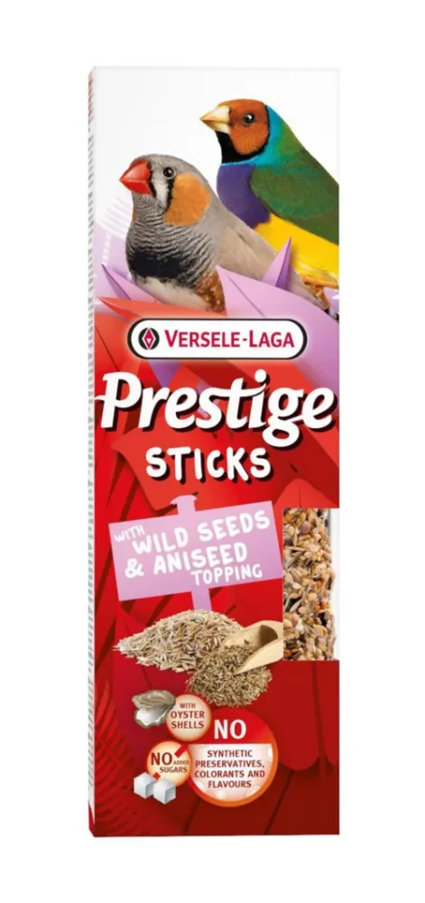 Solution pour le jardin:Friandises pour petits passereaux Versele Laga Prestige Sticks Graines sauvages & Graines d'Anis - 2 x 30 g