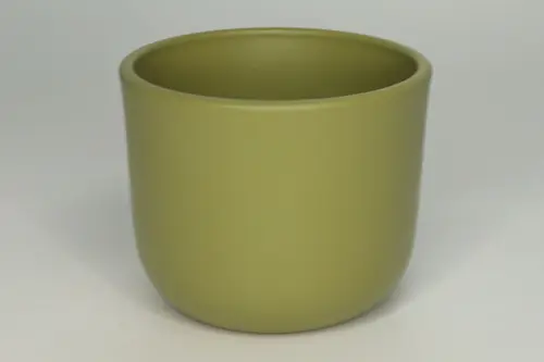 Jardin en douceur:Cache-pot La Belle Verte coloris vert - Ø 13 x 13 cm