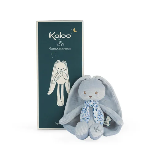 Pour équiper vos extérieurs:Peluche pantin lapin coloris bleu Kaloo - 25 cm