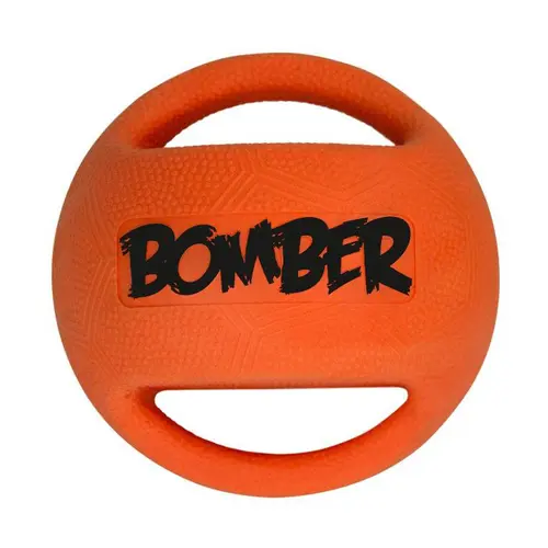Pour transformer vos extérieurs：Balle pour chien coloris orange Zeus Bomber – Taille Mini