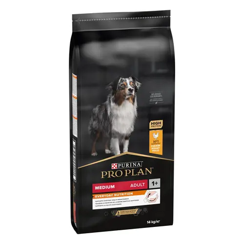 Tout pour le jardin:Croquette pour chien adulte de taille moyenne au poulet Pro Plan - 14 kg