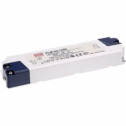 Driver LED PLM-25-500 25 W 30-50 V DC 500 mA – alimentation à découpage compacte pour intérieur