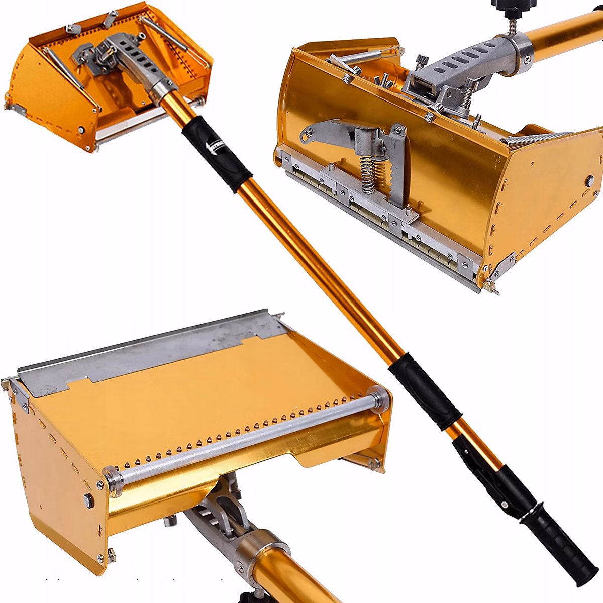 Boîte à Enduire ProFlex – 3 kg, Largeur 250 mm, Manche Télescopique 100, 162 cm, Tête Réglable, Roulettes