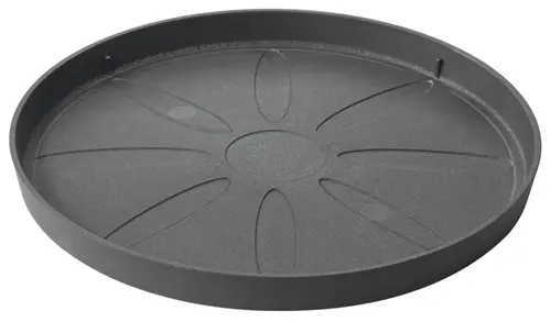 Extérieur malin：Soucoupe pour pot de fleurs Origin coloris noir Deroma - Ø 32 cm x 2,9 cm