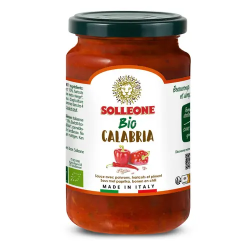 Bien au jardin：Sauce calabraise Solleone bio - 340 g