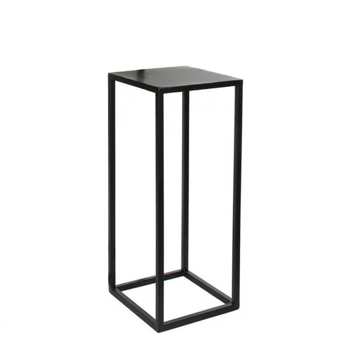 Extérieur pratique:Sellette goa noir grand modèle 30 x 30 x 70 cm