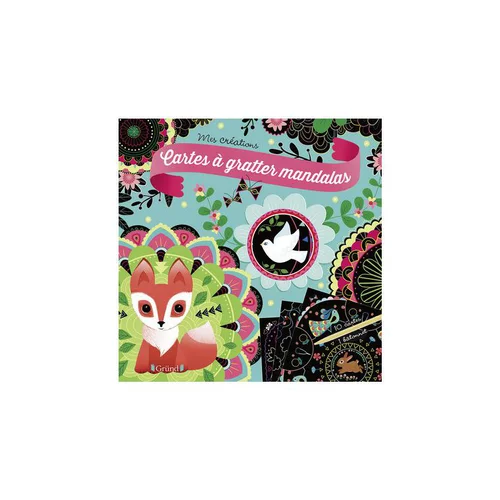 Solution au jardin：Le livre " Cartes a gratter mandalas " aux Éditions Grund Jeunesse