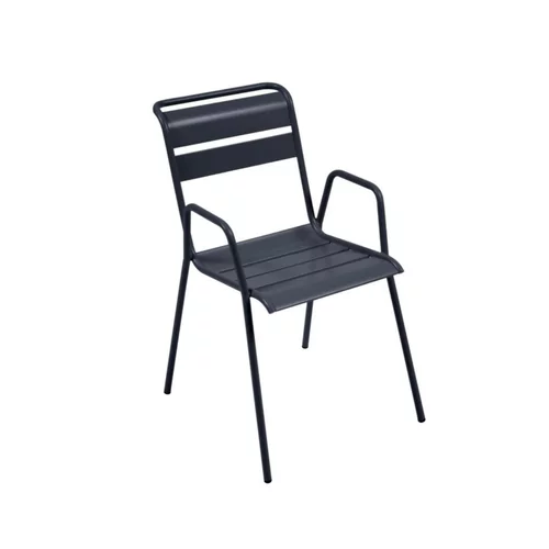 Pour personnaliser vos extérieurs：Fauteuil bridge coloris carbone Monceau Fermob - 86 cm