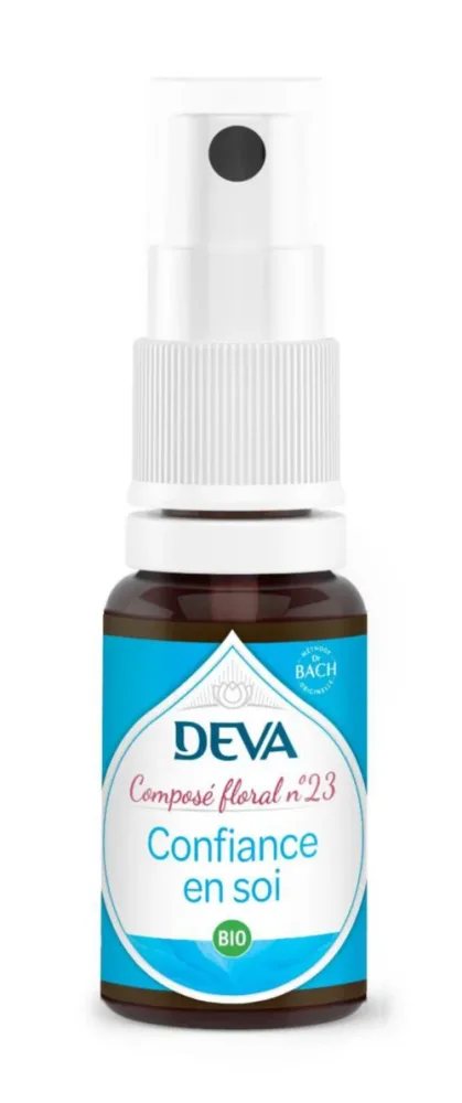 Vie au jardin:Complément alimentaire composé floral confiance en soi bio Deva - spray 15 ml