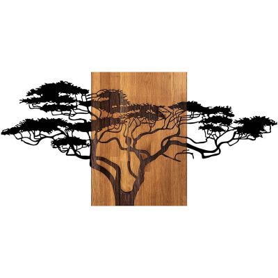 Décoration murale en bois et métal Walnut (Grand Arbre)