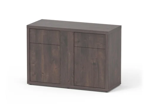 Utile extérieur：Meuble pour aquarium en bois coloris chêne foncé 2 portes Aquatlantis Sublime Ultra 120 - 120 x 50 x 83 cm