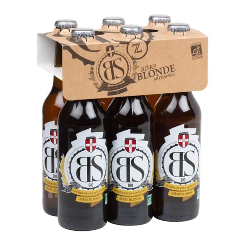 L’esprit jardin:Pack bière BS blonde bio Brasseurs Savoyards - 6 x 33 cl