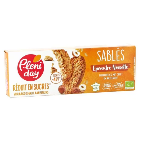 Le choix pour le jardin：Biscuits sablés épeautre noisette bio réduit en sucres - 105 g