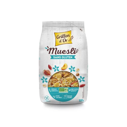 Pour plus de confort à l’extérieur:Muesli sans gluten bio 500 g